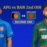 AFG vs BAN 2nd ODI
