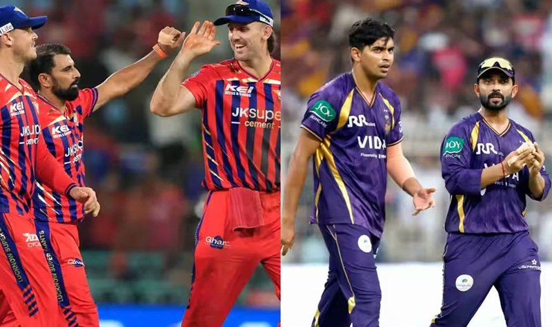 kolkata knight riders vs lucknow super giants timeline